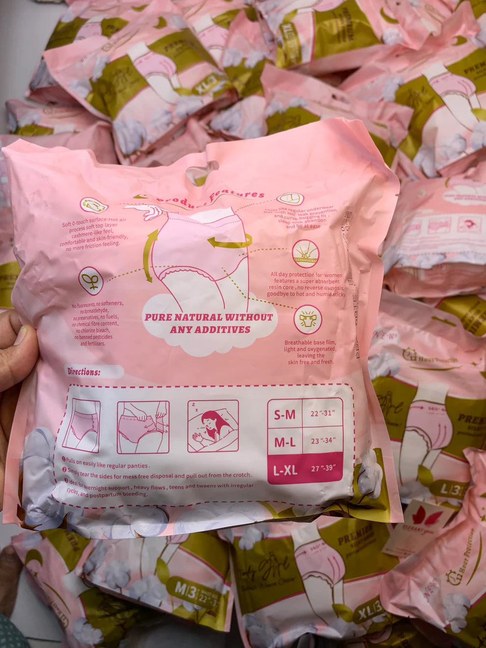 Soft Disposable Sanitary Panties for Women – Pack of 3 | 12 Hours Full Coverage